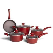 Jogo de Panelas Brinox Ceramic Life Optima 5 Peças Antiaderente Pro Ceramic Com Indução Jogo de Panelas Brinox Ceramic Life Optima 5 Peças Antiaderente Pro Ceramic Com Indução