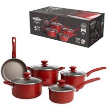 Jogo De Panelas Brinox Ceramic Life Optima Fundo Indução 5 Peças Jogo De Panelas Brinox Ceramic Life Optima Fundo Indução 5 Peças