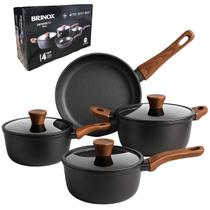 Jogo De Panelas Brinox Cerâmica Com Indução Sirius 4 Peças Jogo De Panelas Brinox Cerâmica Com Indução Sirius 4 Peças