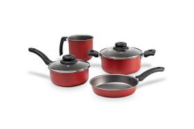 Jogo de Panelas Brinox Ruby 4 Peças Vermelho