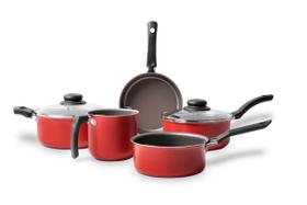 Jogo de Panelas Brinox Ruby 5 peças Vermelho