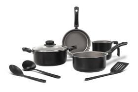 Jogo De Panelas Brinox Ruby Antiaderente 7 Peças Preto - FL