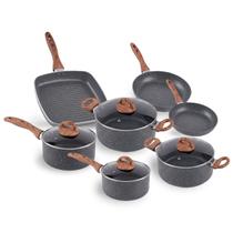 Jogo de Panelas Brinox Smart Plus 7 Peças Indução Granito