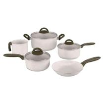 Jogo de Panelas Brinox Suprema REV. Ceramico 5PCS - 7244/100 Vanilla Jogo de Panelas Brinox Suprema REV. Ceramico 5PCS - 7244/100 Vanilla