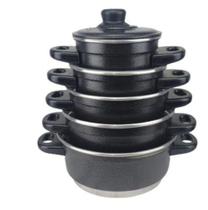 Jogo De Panelas Caçarola 5 Peças Em Alumínio