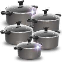Jogo de Panelas Caçarolas 16 a 24 Peças Antiaderente Teflon Panelas Grande