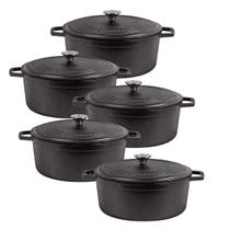 Jogo de Panelas Caçarolas NEO 16 Ao 24 de Ferro Fundido