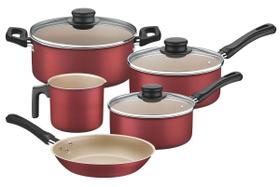 Jogo de Panelas Caribe 5 Peças Tramontina Antiaderente Jogo de Panelas Caribe 5 Peças Tramontina Antiaderente