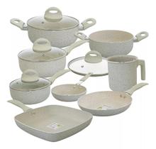 Jogo de Panelas Casambiente Cerâmica 8 peças Vanilla Ibiza