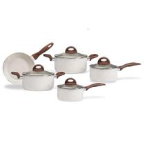 Jogo De Panelas Ceramic Life 5 Peças Smart Plus Brinox Vanilla