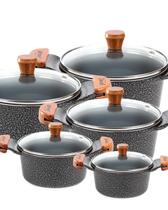 Jogo de Panelas Cerâmica 5 peças antiaderente Javali