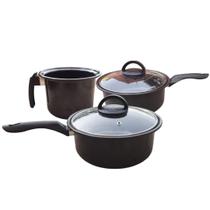 Jogo de Panelas Cerâmica 5peçasC indução cooktp Jogo de Panelas Cerâmica 5peçasC indução cooktp