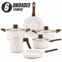 Jogo de Panelas Cerâmica Antiaderente 6 Peças Tampa de Vidro Jogo de Panelas Cerâmica Antiaderente 6 Peças Tampa de Vidro