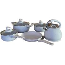 Jogo de Panelas Cerâmica Antiaderente Indução Cor:Bege Jogo de Panelas Cerâmica Antiaderente Indução Cor:Bege