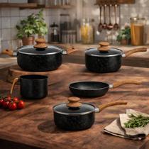 Jogo de Panelas Cerâmica Indução e Gás 5 Peças Berlim