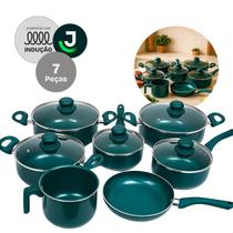 Jogo de Panelas Cerâmica Napoli 7 Peças Antiaderente 2mm Compatível com Indução