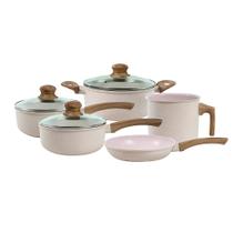 Jogo De Panelas Cerâmico Triplo Indução Tuut Ecoglide 5 Peças Cor Baunilha Jogo De Panelas Cerâmico Triplo Indução Tuut Ecoglide 5 Peças Cor Baunilha