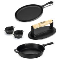 Jogo de Panelas Churrasco 5pcs Ferro Fundido Panela Mineira Jogo de Panelas Churrasco 5pcs Ferro Fundido Panela Mineira