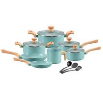 Jogo de Panelas Com 10 Peças Mimo Style Pratic Cook Verde Ag