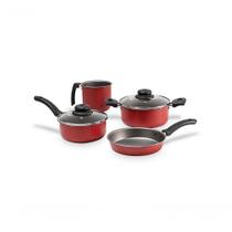 Jogo De Panelas Com 4 Peças - Ruby - Brinox Vermelho Brinox Jogo De Panelas Com 4 Peças - Ruby - Brinox Vermelho Brinox