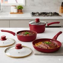 Jogo De Panelas Com 5 Peças De Cerâmica Gamma Jogo De Panelas Com 5 Peças De Cerâmica Gamma