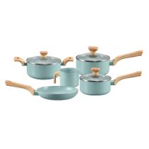 Jogo de Panelas Com 5 Peças Mimo Style Pratic Cook Indução Verde Água - 10857 PJ5PGR Jogo de Panelas Com 5 Peças Mimo Style Pratic Cook Indução Verde Água - 10857 PJ5PGR