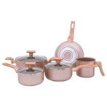 Jogo de Panelas Com 5 Peças Mimo Style Sartin Cook Champanhe - 8118 PS5JC