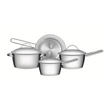 Jogo de Panelas com Fundo Triplo 4 Peça Tramontina Inox, 65650270 Jogo de Panelas com Fundo Triplo 4 Peça Tramontina Inox, 65650270