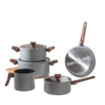 Jogo de Panelas com Indução Brinox Ceramic Life Nox 5 Peças Cinza Jogo de Panelas com Indução Brinox Ceramic Life Nox 5 Peças Cinza