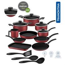 Jogo De Panelas Com Utensilios 13 Peças Antiaderente Tramontina Jogo De Panelas Com Utensilios 13 Peças Antiaderente Tramontina