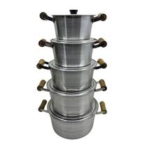 Jogo De Panelas De Alumínio - Alça - 5 Peças