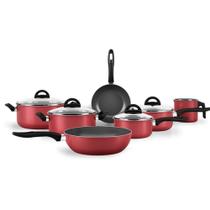 Jogo de Panelas de Aluminio Antiaderentes 7 peças Chilli Cereja Brinox