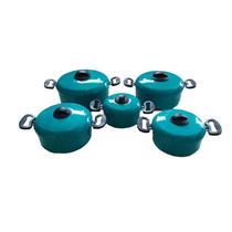 Jogo De Panelas De Alumínio Turquesa Luxo 5 Peças 14 A 22 Jogo De Panelas De Alumínio Turquesa Luxo 5 Peças 14 A 22