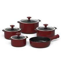 Jogo de Panelas de Cerâmica Slim 5 Peças Marsala Ceraflame