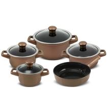 Jogo de Panelas de Cerâmica Smart Duo 5 Peças Cobre Ceraflame Jogo de Panelas de Cerâmica Smart Duo 5 Peças Cobre Ceraflame