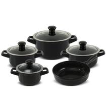 Jogo de Panelas de Cerâmica Smart Duo 5 Peças Preto Ceraflame Jogo de Panelas de Cerâmica Smart Duo 5 Peças Preto Ceraflame