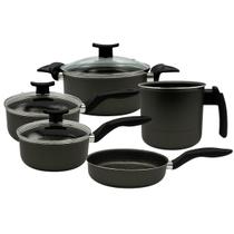 Jogo De Panelas De Cozinha Conjunto Antiaderente 5 Peças