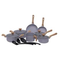 Jogo De Panelas De Cozinha Mimo Style 10 Peças Cerâmica 2mm