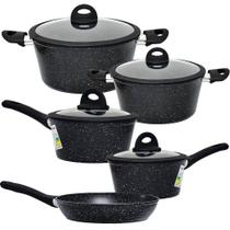 Jogo De Panelas De Indução Antiaderente Cerâmica Viena 5Pçs