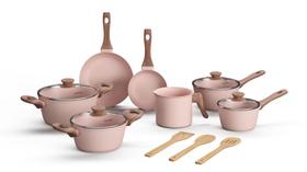 Jogo de Panelas de Indução com Revestimento Cerâmico Antiaderente Style Cook Mimo Style 10 peças