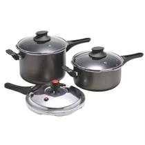 Jogo de Panelas de Pressão DuoPress 3,0L e 4,5L com Tampa de Vidro