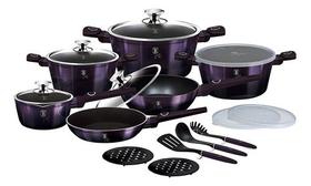 Jogo De Panelas E Utensílios 18 Peças Purple Berlinger Ha Jogo De Panelas E Utensílios 18 Peças Purple Berlinger Ha