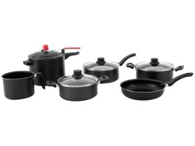 Jogo de Panelas Eirilar Antiaderente de Alumínio - 6 Pçs