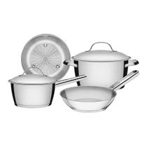 Jogo de Panelas Fundo Triplo Tramontina Allegra 65660270 Inox Jogo de Panelas Fundo Triplo Tramontina Allegra 65660270 Inox