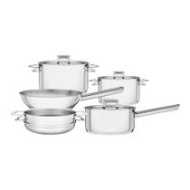 Jogo de Panelas Fundo Triplo Tramontina Brava 65400010 Inox Jogo de Panelas Fundo Triplo Tramontina Brava 65400010 Inox