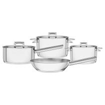 Jogo De Panelas Fundo Triplo Tramontina Brava 65400020 Inox Jogo De Panelas Fundo Triplo Tramontina Brava 65400020 Inox