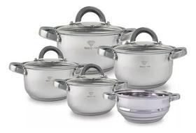 Jogo De Panelas Genebra Aço Inoxidável 19 Peças Jogo De Panelas Genebra Aço Inoxidável 19 Peças