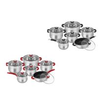 Jogo De Panelas Genebra Inox Com 12 Peças Linda!