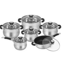 Jogo De Panelas Genebra Inox Com 12 Peças