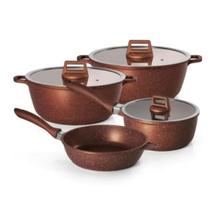 Jogo De Panelas Graniflon 4 Peças Cobre Premium